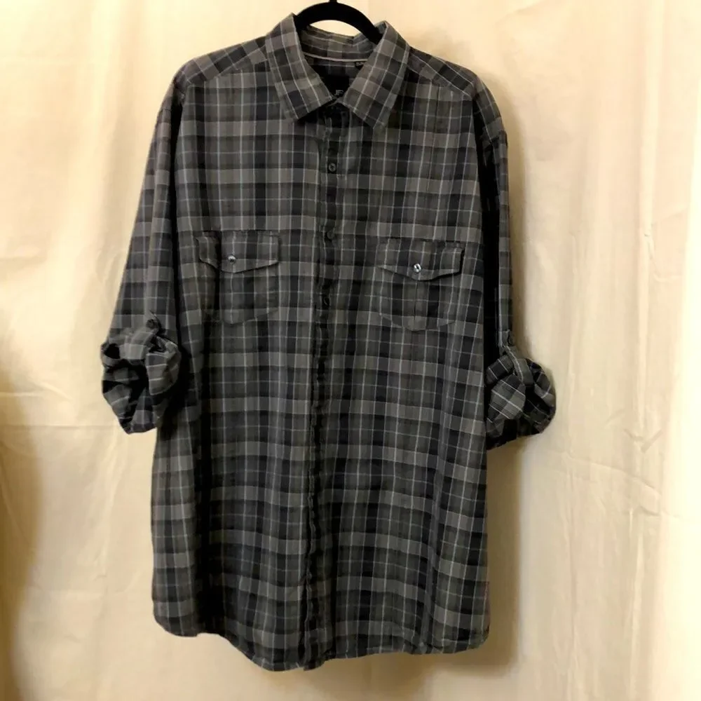 Bundle J.Ferrar mens button front long sleeve shirt size 2XLT - Picture 6 of 14